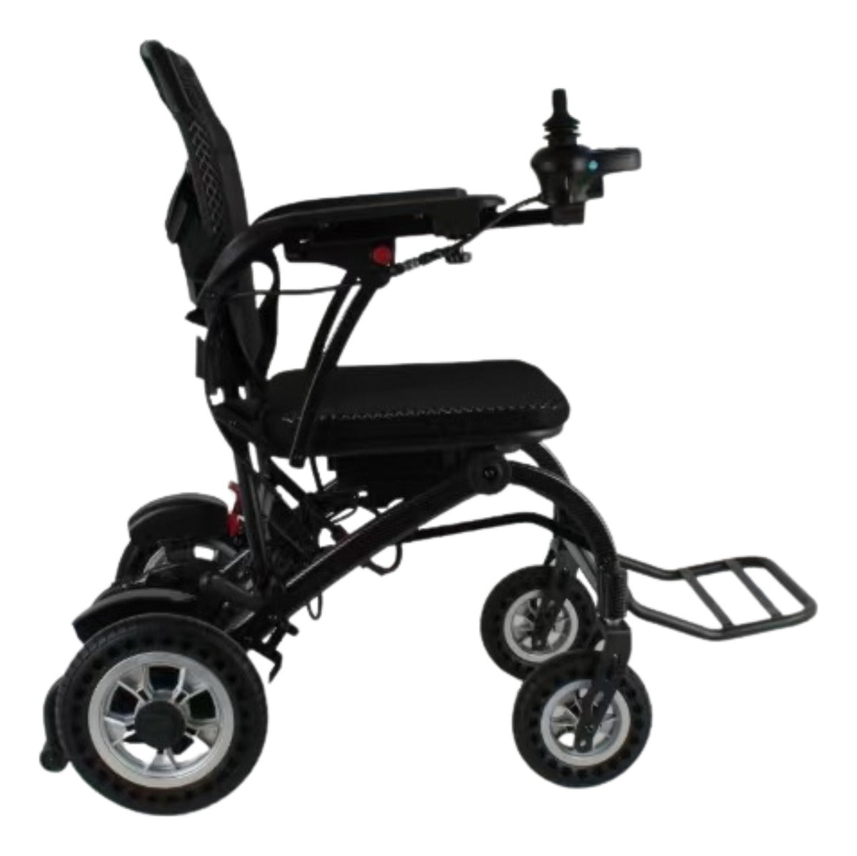 Lightweight, foldable, compact electric motorized wheelchair