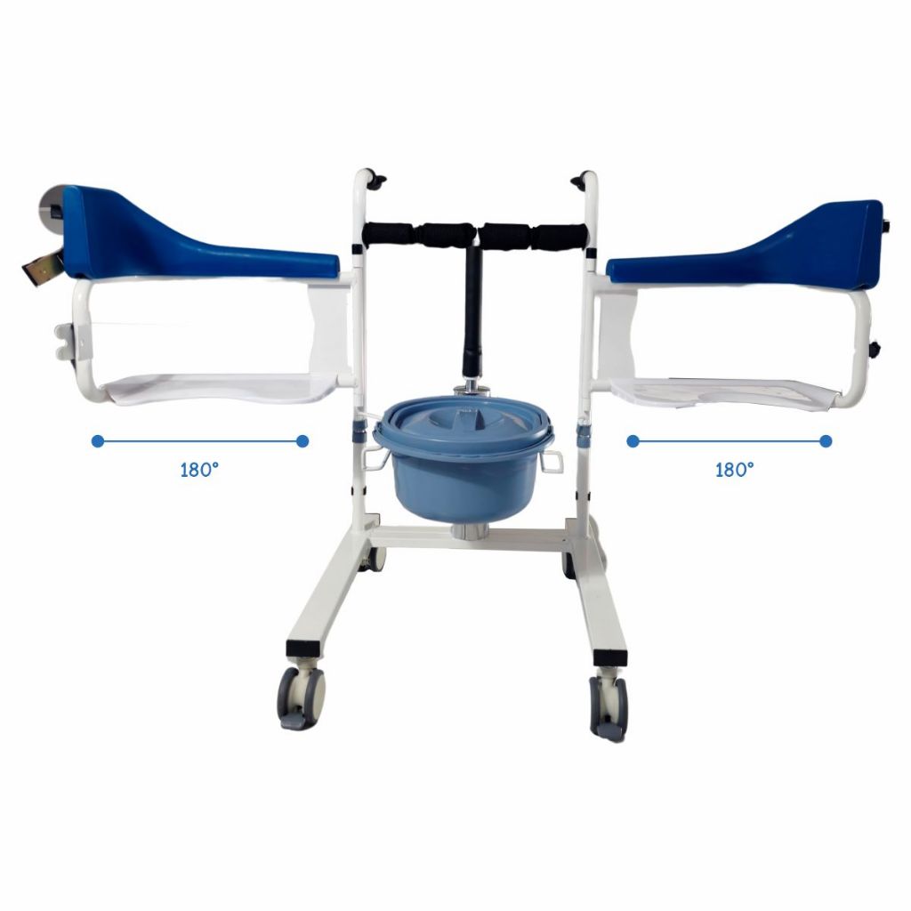 WINNERMED Patient Lift Transfer Chair for Elderly and Home, Portable Adjustable Height Lift Nursing Wheelchair WINNERMED Patient Lift Transfer Chair for Elderly and Home, Portable Adjustable Height Lift Nursing Wheelchair