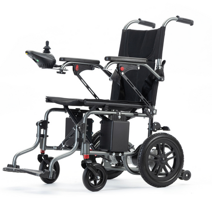 WINNERMED Foldable Steel Wheelchair Lightweight Compact