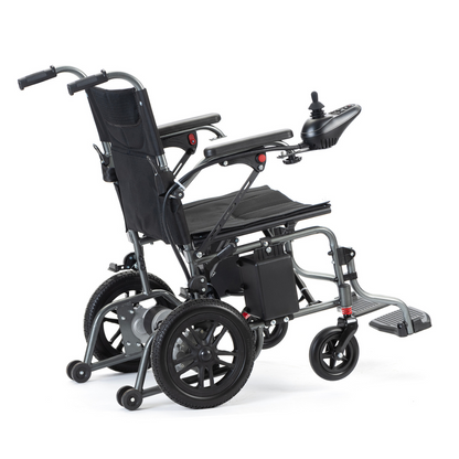 WINNERMED Foldable Steel Wheelchair Lightweight Compact