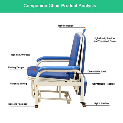 WINNERMED Hospital Medical Folding Sleeping Accompany Chair