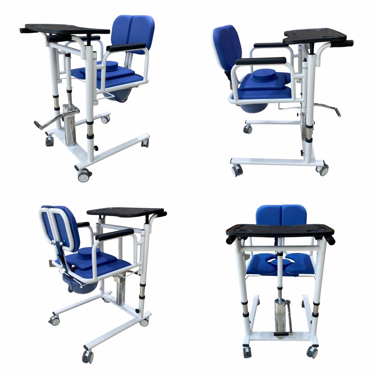 WINNERMED Patient Lift Transfer Chair for Elderly and Home, Portable Adjustable Height Lift Nursing Wheelchair