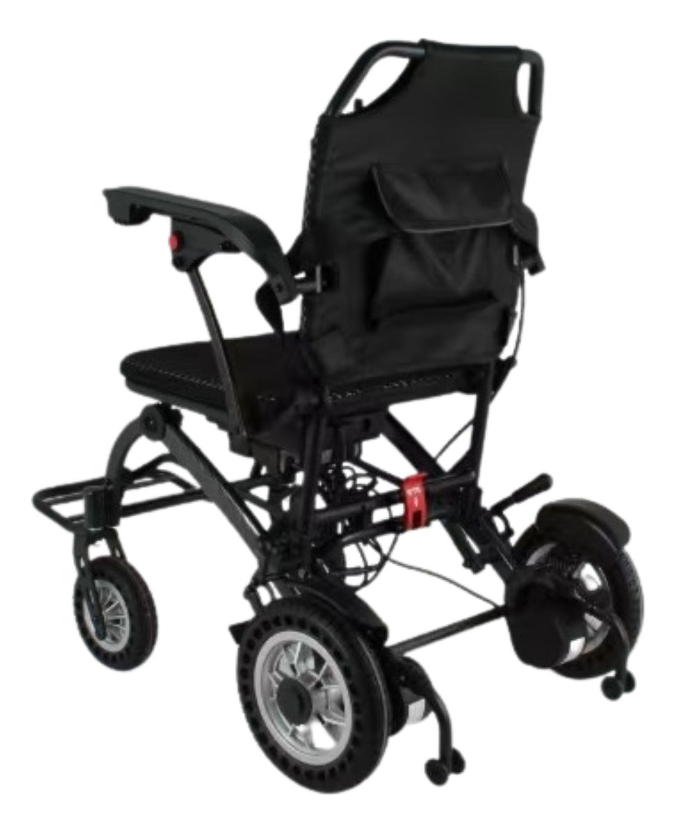 Lightweight, foldable, compact electric motorized wheelchair