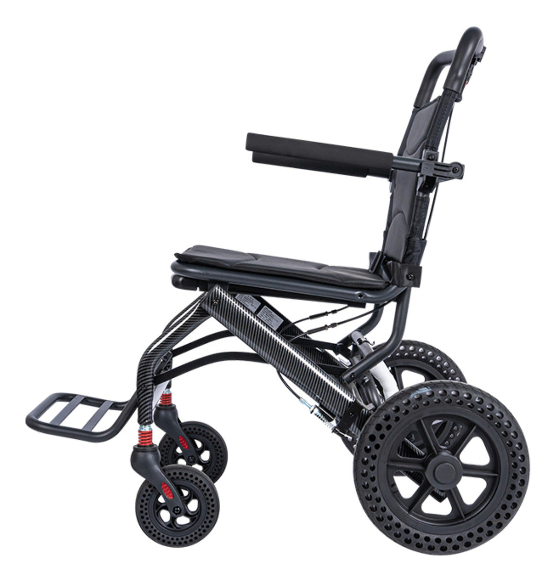 Compact Folding Transfer Chair - Black