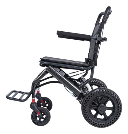 Compact Folding Transfer Chair - Black