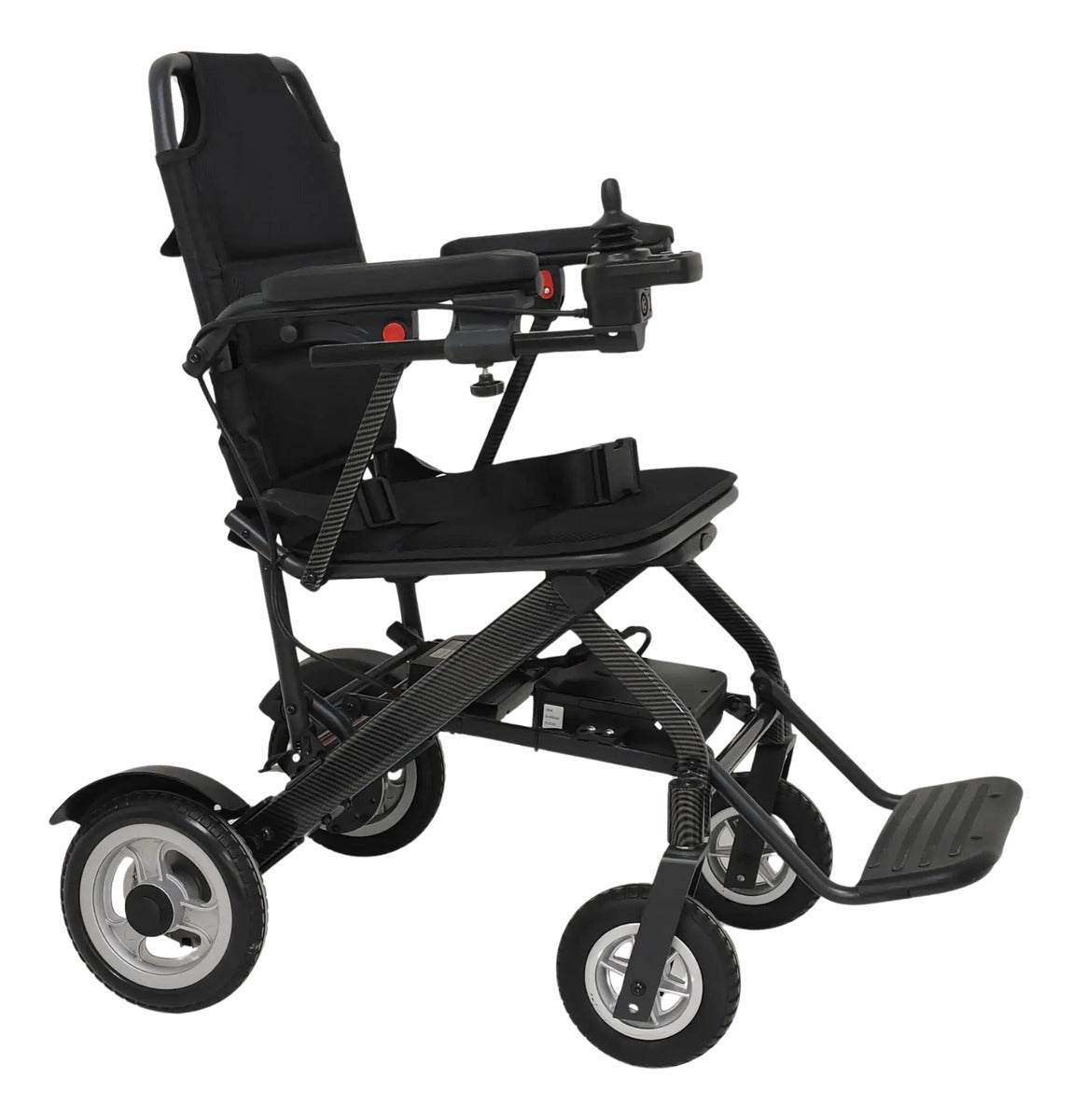 Lightweight, foldable, compact electric motorized wheelchair
