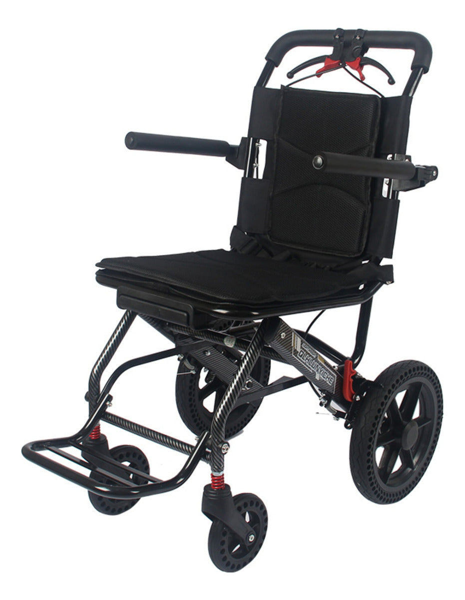 Compact Folding Transfer Chair - Black