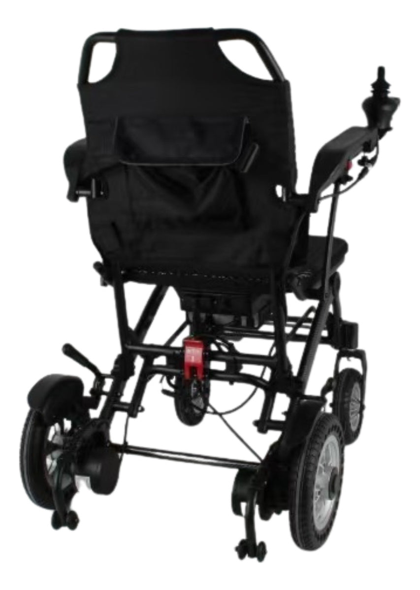 Lightweight, foldable, compact electric motorized wheelchair