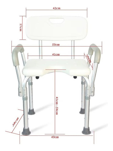 Adjustable Bathroom Stool Bath Shower Chairs for Elderly