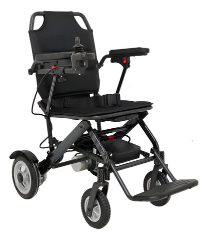 Lightweight, foldable, compact electric motorized wheelchair