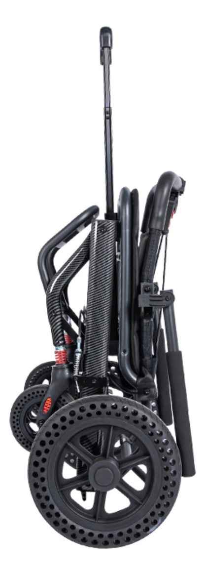 Compact Folding Transfer Chair - Black