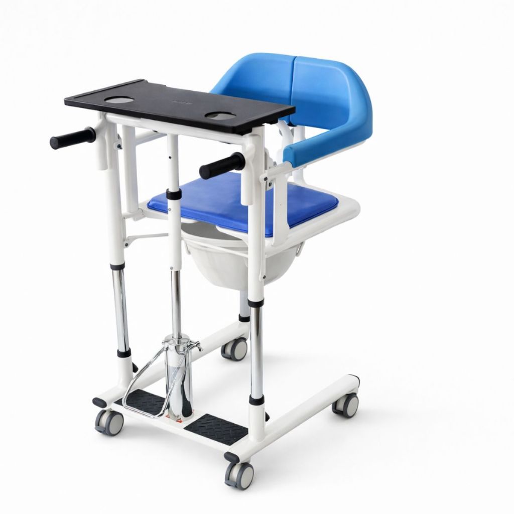 WINNERMED Patient Lift Transfer Chair for Elderly and Home, Portable Adjustable Height Lift Nursing Wheelchair WINNERMED Patient Lift Transfer Chair for Elderly and Home, Portable Adjustable Height Lift Nursing Wheelchair