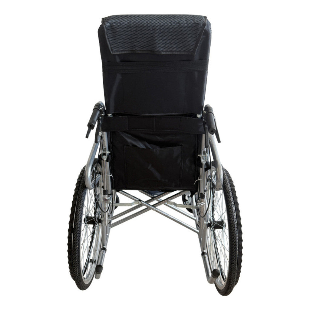 WINNERMED Manual Lightweight Foldable Wheelchair comfort Manual Wheelchair – 150° Recline with Table and Commode